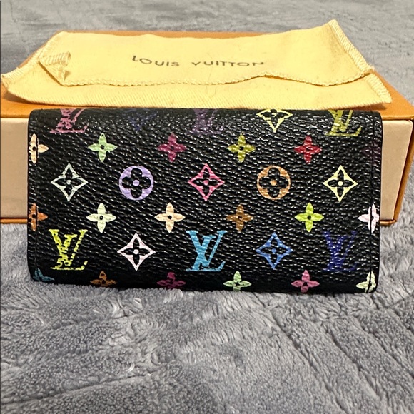 Louis Vuitton Black Multicolor Monogram Key Holder - Picture 3 of 15